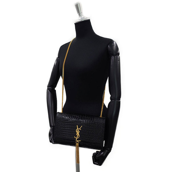 Saint Laurent Classic Kate Satchel Chain Shoulder Bag Black - Picture 9 of 9